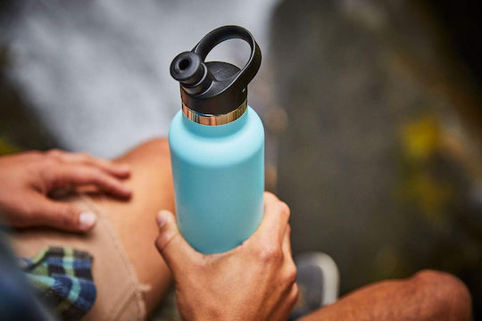 Hydro Flask Standard Mouth Insulated Sport Cap Ανταλλακτικό Καπάκι για Θερμός από Πλαστικό Μαύρο