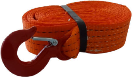 Eval Tie Down Strap Polyester with Galvanized Hook 6mx50mm Orange