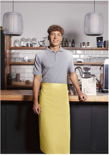 Karlowsky Ποδιά Barista / Bartender Μέσης Basic Κίτρινη