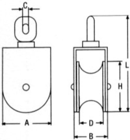 Inoxmare A4 M8392 B Τροχαλία Σκάφους