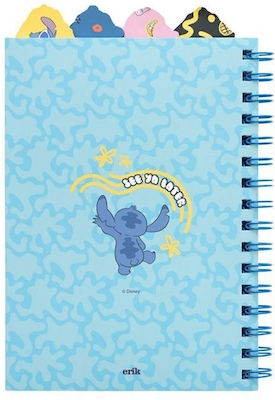 Grupo Erik Notebook Spiral 80 Sheets A5 Ruled Lilo & Stitch Tropical