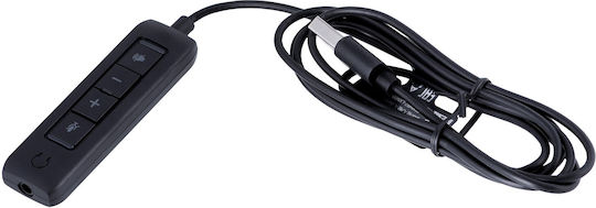 Dell WH1022 On Ear / Over Ear Multimedia Headphone with Microphone USB-A