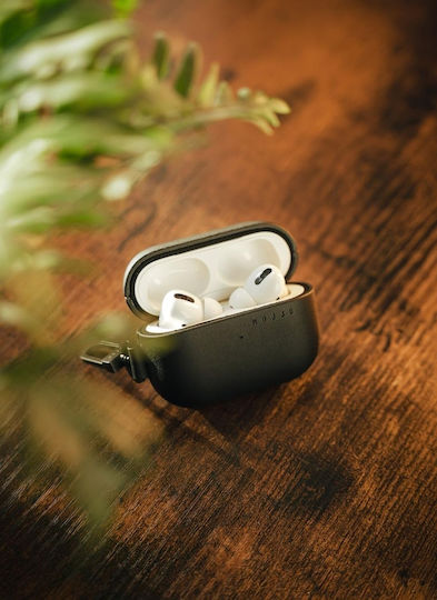 Mujjo Echelon Калъф с кука в Черен цвят за Apple AirPods Pro 2