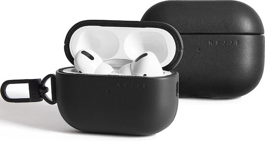 Mujjo Echelon Калъф с кука в Черен цвят за Apple AirPods Pro 2