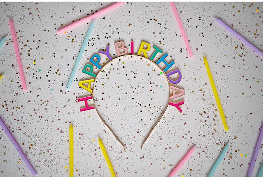 Great Pretenders Party Headband with Theme "Happy Birthday" from Metallic 89070