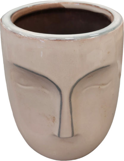 keleman Саксия Керамика Сив 14.5x14.5x18εκ.