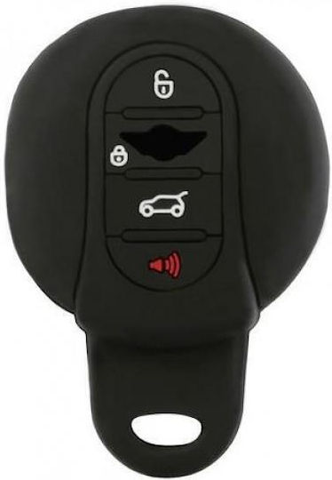 Husă Cheie Type-1 din Silicon cu 4 Butoane pentru Mini Cooper în Culoarea Negru