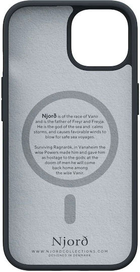 Njord Suede 360 Full Cover Πλαστικό 2mm Μαύρο (iPhone 15)