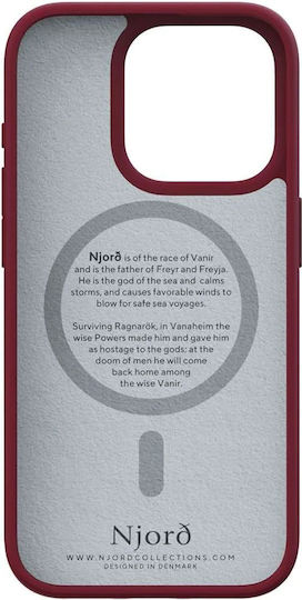 Njord Suede 360 Full Cover Πλαστικό 2mm Κόκκινο (iPhone 15 Pro)