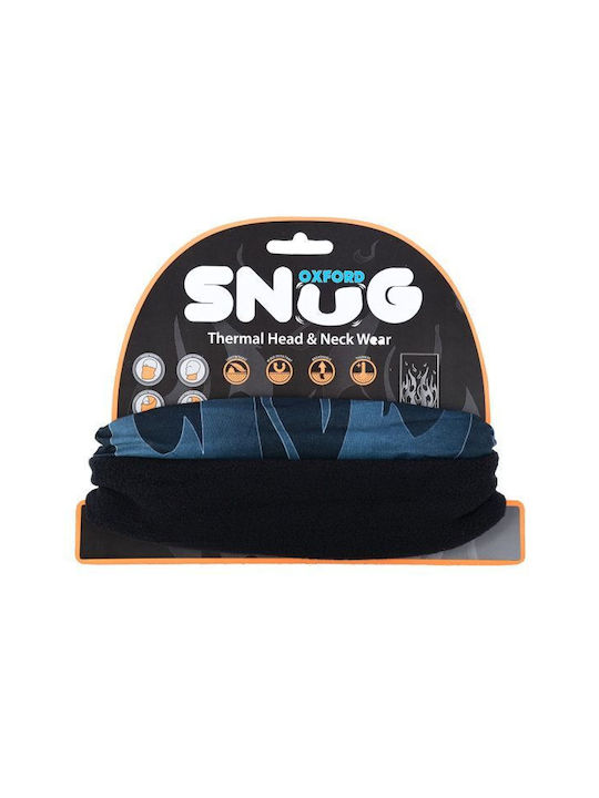 Oxford Snug Περιλαίμιο Αναβάτη Μοτοσυκλέτας Fleece Μαύρο Χρώμα