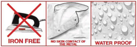 Egochef Coat Chef 100% Microfiber White with Short Sleeve