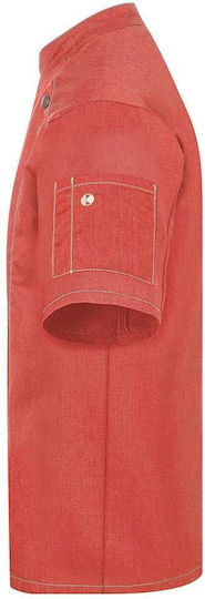 Karlowsky Mantel Koch Unisex Rot mit Kurzärmelig