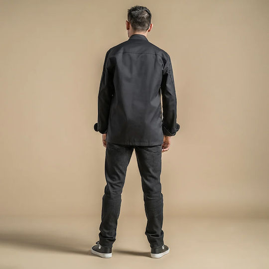 Clement Design Σακάκι Σεφ Unisex Γκρι με Μακρύ Μανίκι Murano