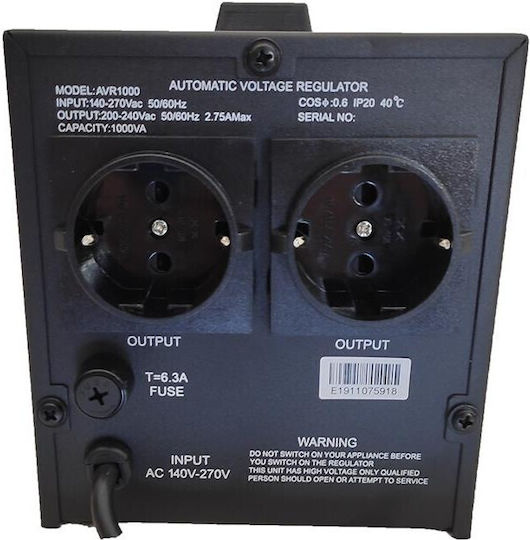 NG NG-AVR1000-LED Voltage Regulator 1000VA