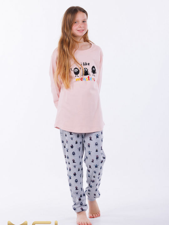 MEI Kids Pyjamas Winter Cotton Pink