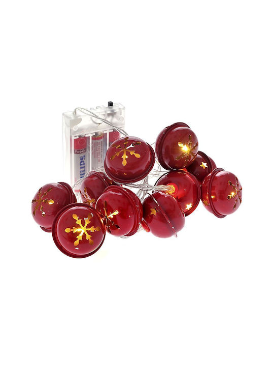 Iliadis Christmas Garland Red 155x4cm 1pc