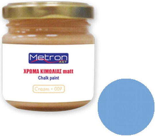 Metron Chalk Paint Colour of Chalk Pale Blue 110ml 75.06586