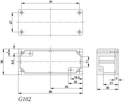 Elektrisches Gehäuse für Außenmontage Wasserdicht IP65