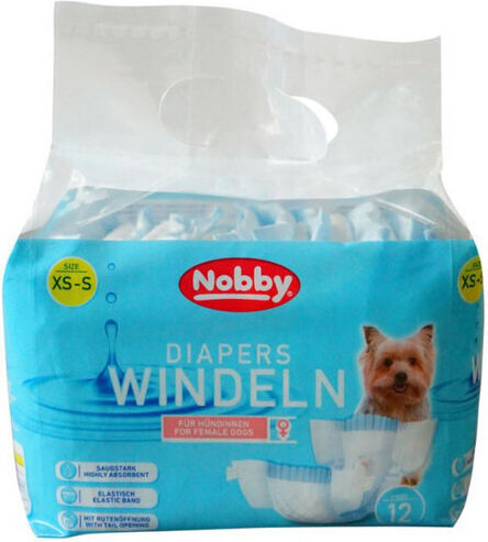 Nobby Diapers Windeln Female Βρακάκι Σκύλου Περιόδου XLarge 12τμχ
