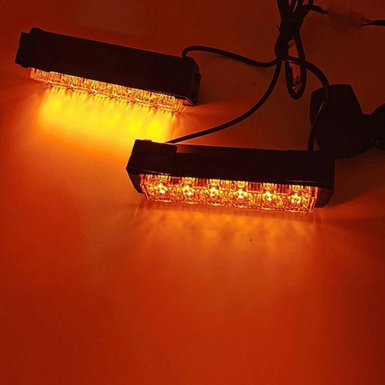 Notfall-Autolichter LED 17cm mit Orange Beleuchtung