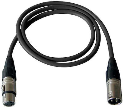 Bespeco Cablu XLR de sex masculin - XLR de sex feminin Negru 10m (IROMB1000)