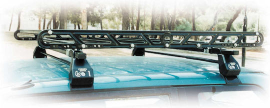 Hermes SGS1 Metallic Car Roof Rack for Renault Clio 3/5D 1991-1998 (Set with Legs and Locks)