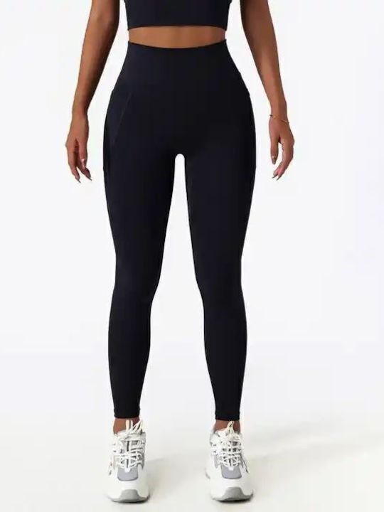 Zizel Training Women's Long High Waist Leggings Black