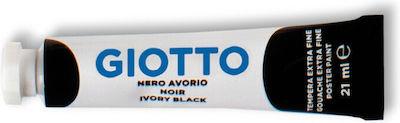 Giotto Tempera Tempera Colour Paint Tube 21ml Black