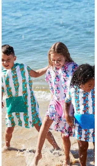 Dock & Bay Fever Kids Beach Poncho Flamingo 56 x 42cm