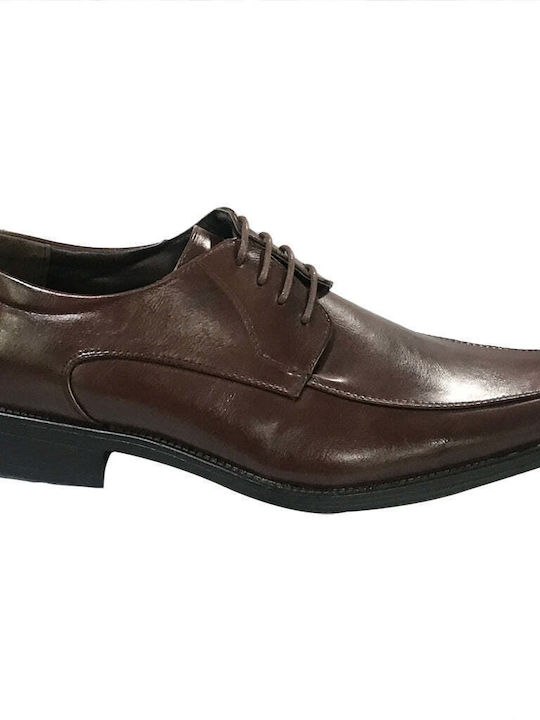 Ustyle Men's Synthetic Leather Dress Shoes Brown