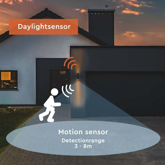123led Wall-Mounted Outdoor Spot Light GU10 IP44 Double Beam
