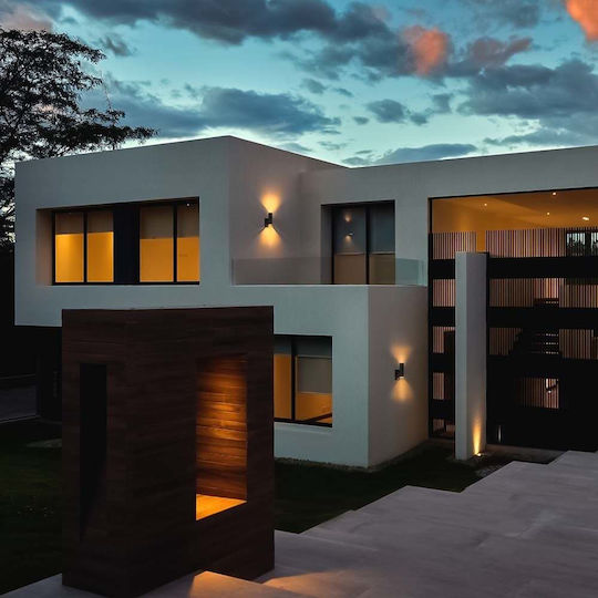 123led Wall-Mounted Outdoor Spot Light GU10 IP44 Double Beam