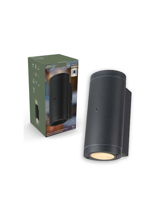 123led Επιτοίχιο Εξωτερικό Σποτ GU10 IP44 Διπλής Δέσμης