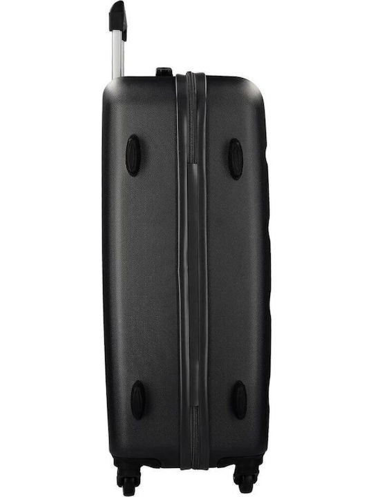 Movom Abs Mittlerer Reisekoffer Hartschalen Black mit 4 Räder Höhe 65cm