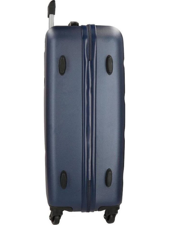 Movom Abs Großer Reisekoffer Hartschalen Navy Blue mit 4 Räder Höhe 75cm