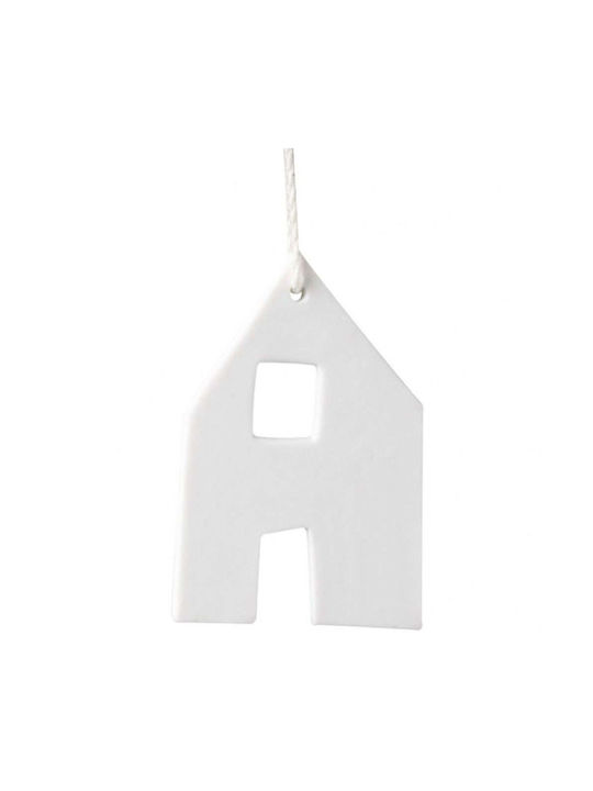 Raeder Barn Weihnachtshänger Haus Porzellan 6x4cm