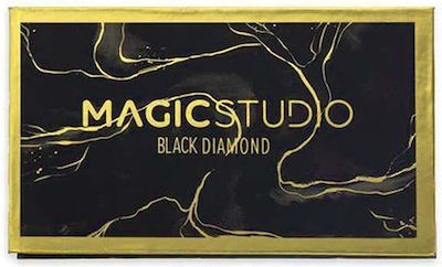 Magic Studio Eyeshadow Παλέτα με Σκιές Ματιών Matte σε Στερεή Μορφή με Μαύρο Χρώμα 0.8gr