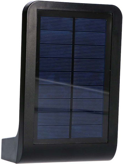 123led Επιτοίχιο Ηλιακό Φωτιστικό 230lm με Ψυχρό Λευκό Φως 5000K IP44