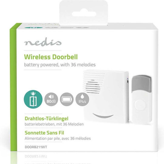 Nedis Wireless Doorbell White