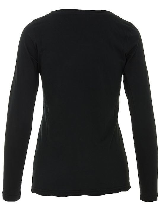 Crossley Women's Summer Blouse Long Sleeve Black