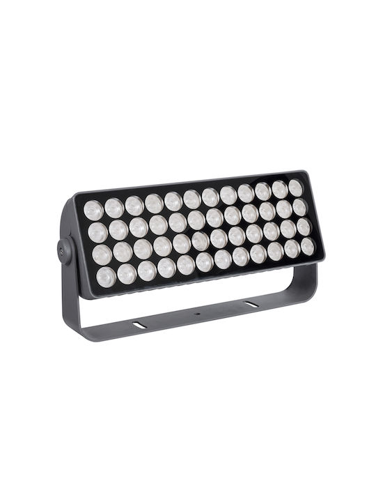 GloboStar Flood-Sena Lampă De Podea Pentru Exterior LED Mașină De Spălat Pe Perete 600W RGBW IP65 Gri