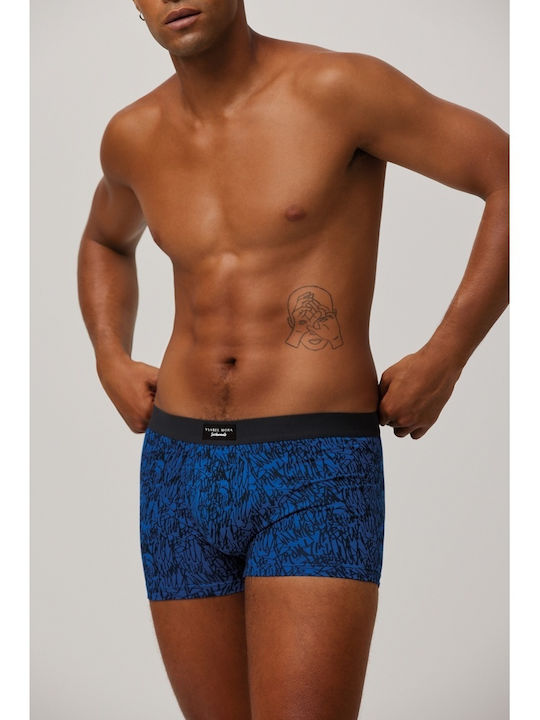 Ysabel Mora Men's Boxers Blue with Patterns 2Pack