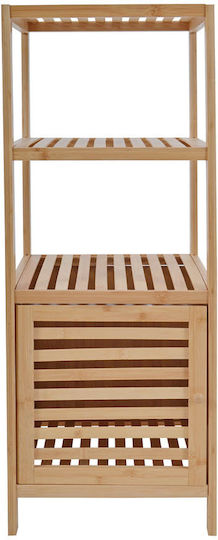 Ankor Επιδαπέδια Ραφιέρα Μπάνιου Bamboo με 2 Ράφια 36x33x100cm