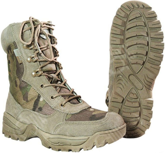 Mil-Tec Military Boots Suede Khaki 12822141