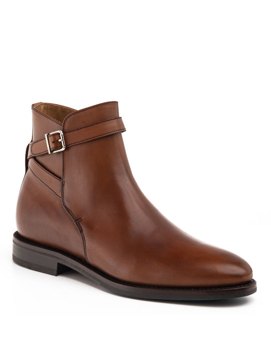 Perlamoda Men's Leather Boots Tabac Brown