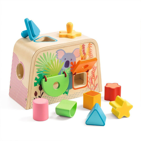 Djeco Shape Sorting Toy Koala made of Wood for 18++ Months