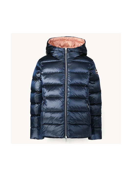 Colmar Girls Casual Jacket Navy Blue with Ηood