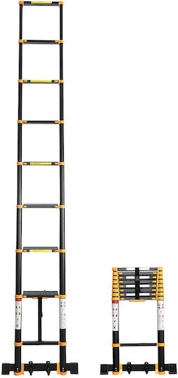 Palbest Scara telescopică Aluminiu 12 Scări cu înălțime maximă de 3.8m