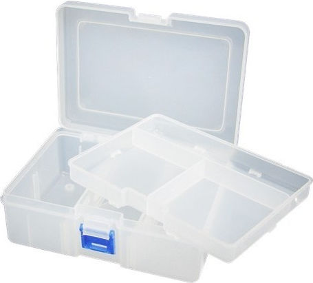 CT Brand Tool Compartment Organiser Transparent 16.5x12.5x6cm