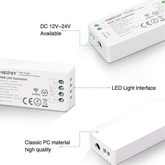 Milight Ασύρματο RGB Controller RF Επιτοίχιο FUT037S